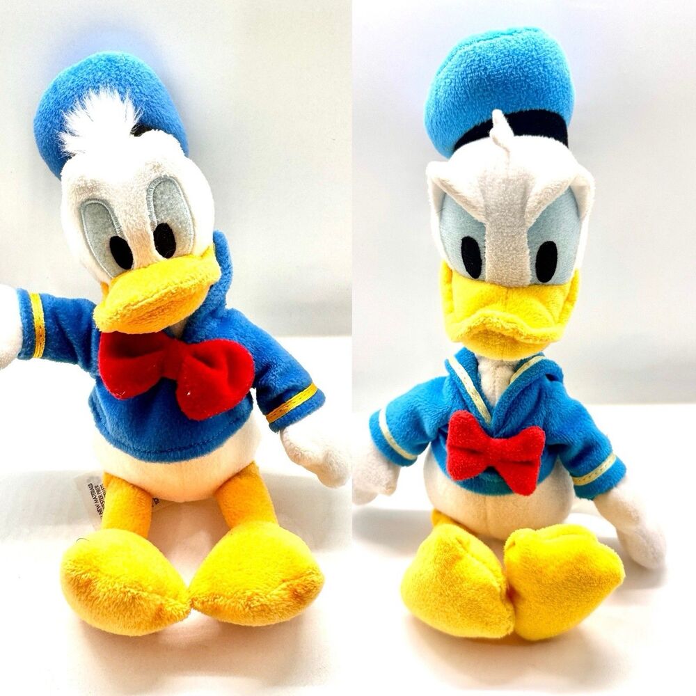 Disney Donald Duck Plush Toy Set‎ of 2 Just Play Disney Store 8-9 In Blue Sailor